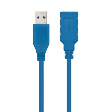 Nanocable 10.01.0901-BL cable USB 1 m USB 3.2 Gen 1 (3.1 Gen 1) USB A Azul