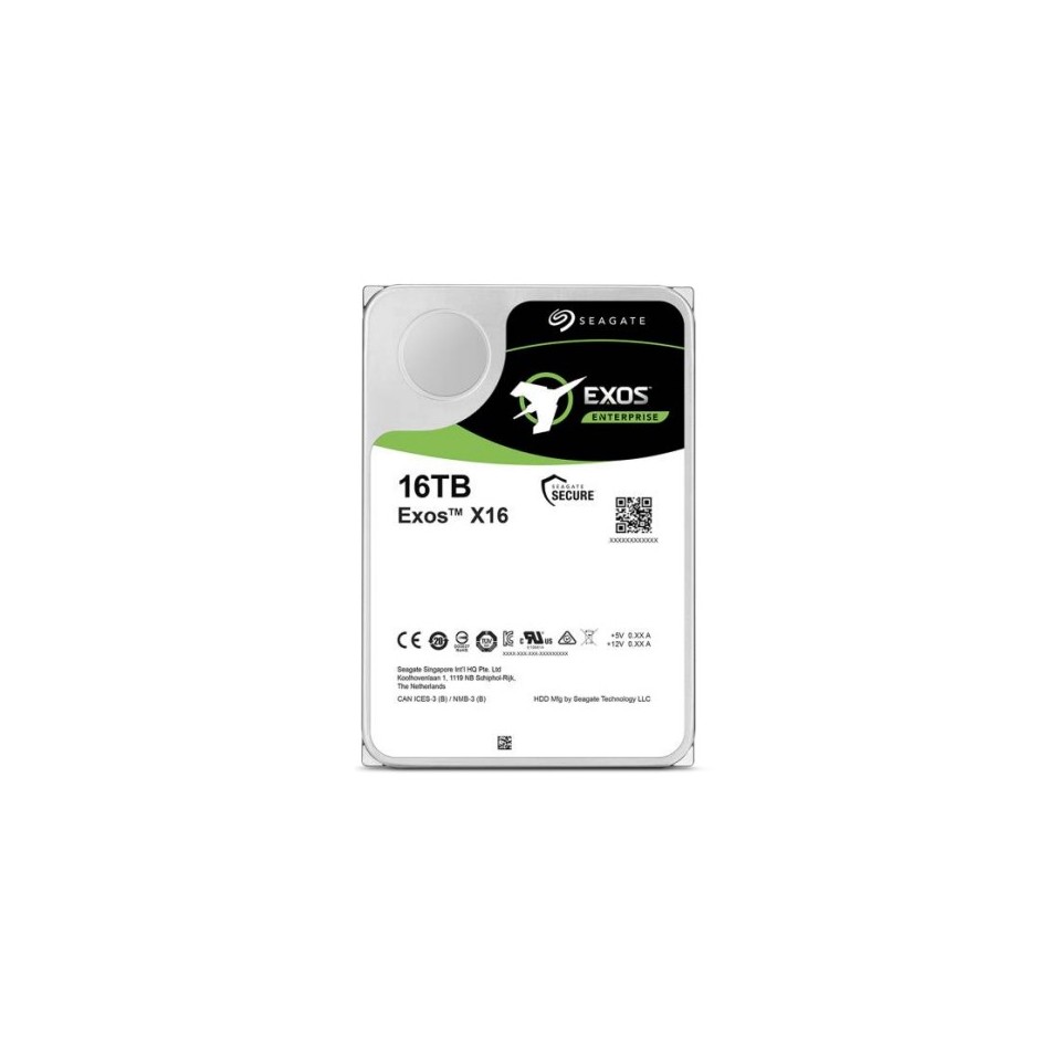 Seagate Exos X16 3.5" 16000 GB Serial ATA III