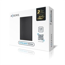 AISENS Caja Externa 3,5" ASE-3532B SATA a USB 3.0 USB3.1 Gen1, Negra