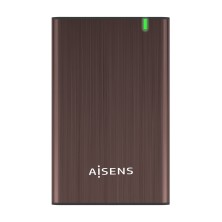 AISENS Caja Externa 2.5" ASE-2525BWN 9.5 mm SATA A USB 3.0 USB 3.1 Gen1, Marron