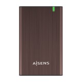 AISENS Caja Externa 2.5" ASE-2525BWN 9.5 mm SATA A USB 3.0 USB 3.1 Gen1, Marron