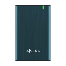 AISENS Caja Externa 2.5" ASE-2525PB 9.5 mm SATA A USB 3.0 USB 3.1 Gen1, Azul Pacifico