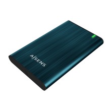 AISENS Caja Externa 2.5" ASE-2525PB 9.5 mm SATA A USB 3.0 USB 3.1 Gen1, Azul Pacifico