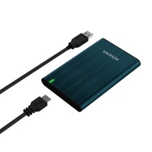 AISENS Caja Externa 2.5" ASE-2525PB 9.5 mm SATA A USB 3.0 USB 3.1 Gen1, Azul Pacifico