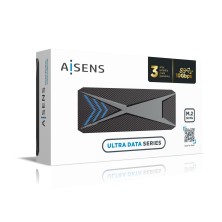 AISENS Caja Externa M.2 (NGFF) RGB Gaming ASM2-RGB013B NVMe a USB3.2 Gen2, Negra