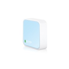 TP-Link 300Mbps Wireless N Nano Router router inalámbrico Ethernet rápido Banda única (2,4 GHz) 4G Azul, Blanco