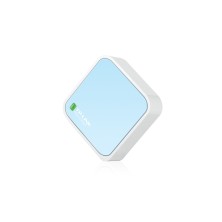 TP-Link 300Mbps Wireless N Nano Router router inalámbrico Ethernet rápido Banda única (2,4 GHz) 4G Azul, Blanco