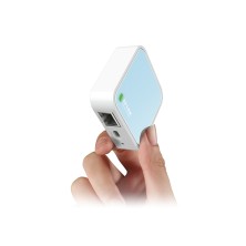 TP-Link 300Mbps Wireless N Nano Router router inalámbrico Ethernet rápido Banda única (2,4 GHz) 4G Azul, Blanco