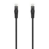 AISENS Cable de Red Latiguillo RJ45 LSZH Cat.6A 500 Mhz UTP AWG24, Negro, 0.5M