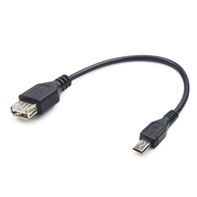 CABLE USB 2.0 | GEMBIRD | DISPOSITIVOS | USB A - MICRO USB B | NEGRO | 0.15M