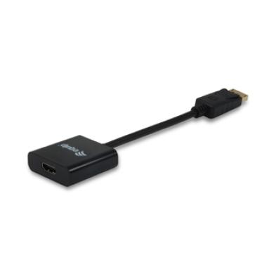 Adaptador Cable de Vídeo Equip 133438 | DisplayPort - HDMI | Negro | 0,2 M