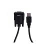 ADAPTADOR USB | APPROX | IMPRESORA | USB A - SERIE DB9 | NEGRO | 0.75M