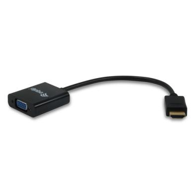 Adaptador Cable de Vídeo Equip 11903607 | VGA (D-Sub) - HDMI Tipo A (Estándar) | Negro
