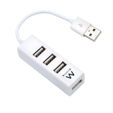 ADAPTADOR USB | EWENT | HUB DE INTERFAZ USB 2.0 | USB A - USB A | BLANCO