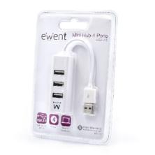 Ewent EW1122 hub de interfaz USB 2.0 Blanco