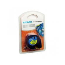 CINTA ROTULADORA AUTOADHESIVA DYMO PLASTICO NEGRO AMARILLO 12MM X 4M 000937