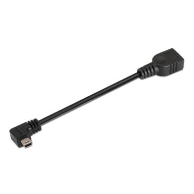 CABLE USB 2.0 | AISENS | DISPOSITIVOS | MINI USB B - USB A | NEGRO | 0.15M