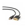 Cable de Vídeo Gembird CC-HDMI-DVI-6 | HDMI/M - DVI/M | Negro | 1.8 M