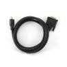 Cable de Vídeo Gembird CC-HDMI-DVI-6 | HDMI/M - DVI/M | Negro | 1.8 M