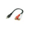 Cable Audio Estéreo CCA-406 Gembird | 3.5 mm/M - 2 x RCA/H | Negro, Rojo, Blanco | 20 cm