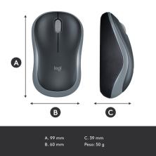 Logitech M185 ratón Ambidextro RF inalámbrico Óptico 1000 DPI