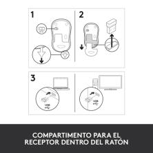 Logitech M185 ratón Ambidextro RF inalámbrico Óptico 1000 DPI