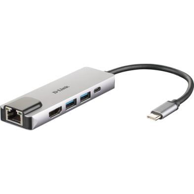 ADAPTADOR USB | D-LINK | BASE PARA PORTÁTIL | REPLICADOR DE PUERTOS | ALÁMBRICO | THUNDERBOLT 3 | ALUMINIO | NEGRO