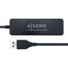 ADAPTADOR USB | AISENS | USB 2.0 | USB A - USB A | NEGRO | 30 CM