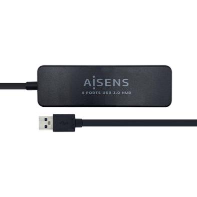 ADAPTADOR USB | AISENS | USB 3.0 | USB A - USB A | NEGRO | 30 CM