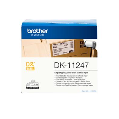 Cinta para impresora de etiquetas | Brother | DK-11247 | Negro sobre blanco