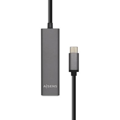 ADAPTADOR USB | AISENS | USB 3.1 | DISPOSITIVOS | USBC - USB A | GRIS  | 15 CM