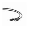 Cable de Video Gembird CC-DP-HDMI-6 | DisplayPort/M - HDMI/M | 1.8 M | Negro