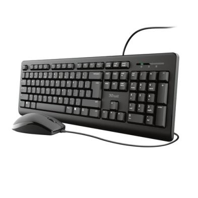 Teclado Trust TKM-250 | USB | Ambidextro | Negro | Ratón Incluido