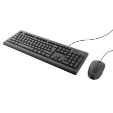 Trust TKM-250 teclado Ratón incluido USB Negro