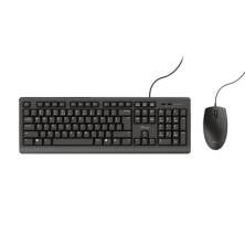 Trust TKM-250 teclado Ratón incluido USB Negro