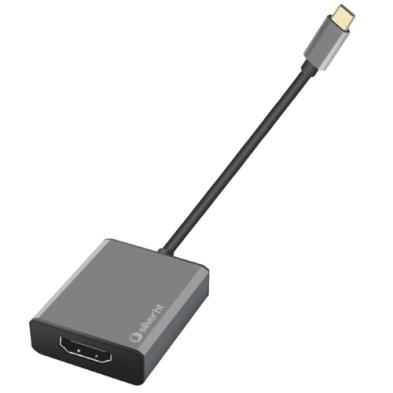 Adaptador Logan SilverHT | USB Tipo C - HDMI 4K | Gris | 1.5 M