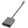 Adaptador Logan SilverHT | USB Tipo C - HDMI 4K | Gris | 1.5 M