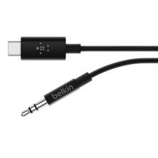 Belkin RockStar™ 3.5mm Audio Cable with USB-C™ Connector cable de audio USB C 3,5mm Negro