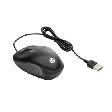 HP | Ratón de viaje con cable óptico 1000 DPI