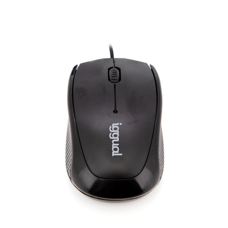 iggual IGG316849 ratón Ambidextro USB tipo A Óptico 800 DPI