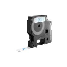 Dymo D1 Etiquetas estandar azul sobre blanco 12mm x 7m poliester
