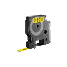 Dymo D1 Etiquetas estandar negro sobre amarillo 9mm x 7m poliester