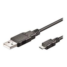 Ewent EC1019 cable USB 1 m USB 2.0 Micro-USB A USB A Negro