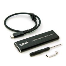iggual Caja externa USB-C 3.1 SSD M.2 NVMe y SATA