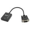 Adaptador iggual | VGA (D-Sub) - HDMI | 0,25 M | Negro