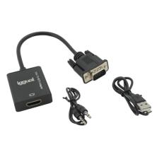 iggual Adaptador VGA a HDMI + audio + microUSB