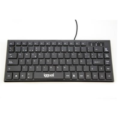 Teclado Compacto iggual TKL Slim TKL-USB | USB | QWERTY | Negro