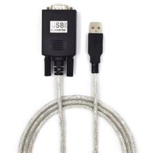 Ewent EC1040 cable de serie Negro 1,5 m USB tipo A DB-9