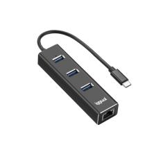 iggual IGG317709 hub de interfaz USB 3.2 Gen 1 (3.1 Gen 1) Type-C 5000 Mbit/s Negro