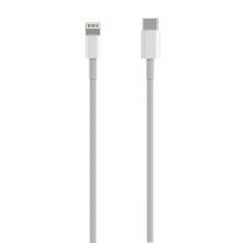 AISENS Cable USB 2.0 USB-C A Lightning PD 2A, Lightning/M-USB-C/M, Blanco, 0.5 m